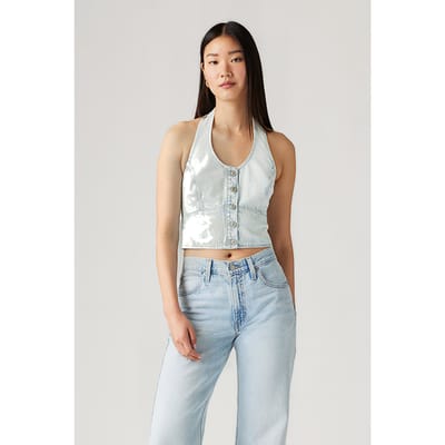 Levi's Janeesah Tank Top White Maat: L | Mouwloze Tops Outlet | Dames | Wit