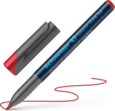 Schneider permanent marker - Maxx 224 - penpunt M - rood - S-1202