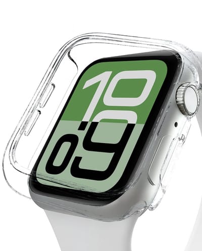 Hoesje Geschikt voor Apple Watch SE 3 (40 mm) - Extra Sterk - Siliconen Case Cover - Smartwatch Full Bumper Hoes - Transparant