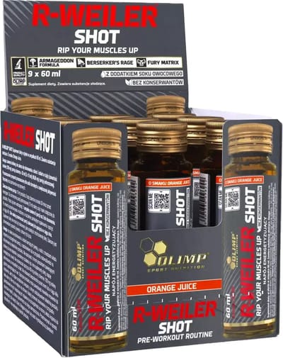 Redweiler Shots - 9x 60 ml - Orange Juice