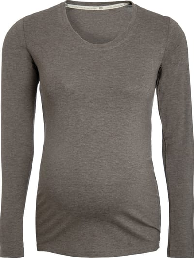 Baby's Only Zwangerschapstop lange mouw Glow - Zwangerschapsshirt gemaakt uit 96% viscose en 4% elastaan - Longsleeve dames - Hazel brown - L