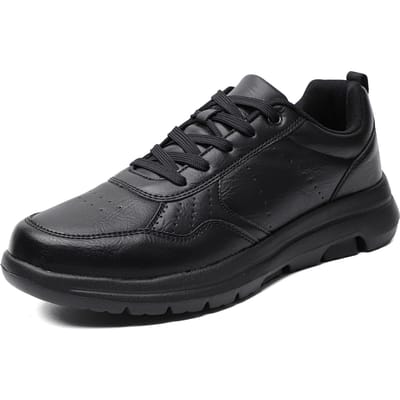 Lederen herenschoenen Sneakers Trend Casual schoen Italiaanse ademende vrije tijd Mannelijke sneakers Antislipschoenen Heren gevulkaniseerde schoenen 39 black