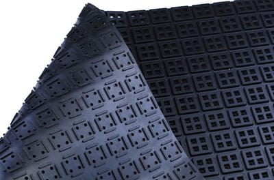 Rubbermat vierkant motief - 150x200 cm - 10 mm