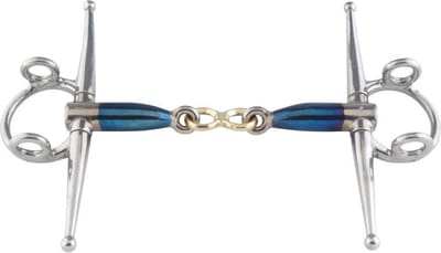 Naaldbit voor paarden Trust Sweet Iron Full Cheek Gag French Link 16