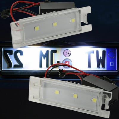 LED Kentekenverlichting - Kentekenplaat Verlichting - Auto Verlichting - E-keurmerk Waterdicht - Set van 2 - Wit