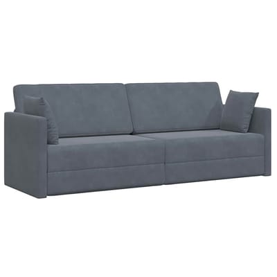 Slaapbank - Uitklapbaar - Slaapstoel - Logeerbed - Zetelbed - Slaapfauteuil - Vouwbed - 2 persoons - Zeer comfortabel - Donkergrijs