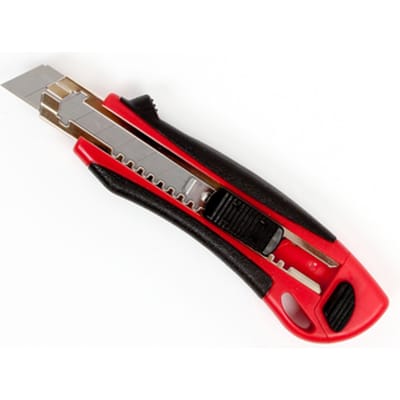 Snijmes IEZZY 18mm kunststof met ergonomische softgrip incl. 3 mesje