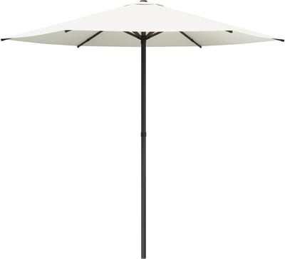 vidaXL - Tuinparasol - 230 - x - 230 - cm - Polyester - Rechthoekig - Crèmekleurig