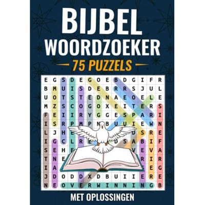 Bijbel Woordzoeker - 75 Puzzels Incl. Oplossingen - Chistelijke Boeken Shop