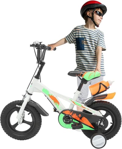 Kinderfiets - Loopfiets - Leren Fietsen - Verstelbaar Ontwerp - 12 inch - Wit