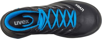 Uvex 2 Trend werklschoen hoog S3 69352 - Zwart/Blauw - 41