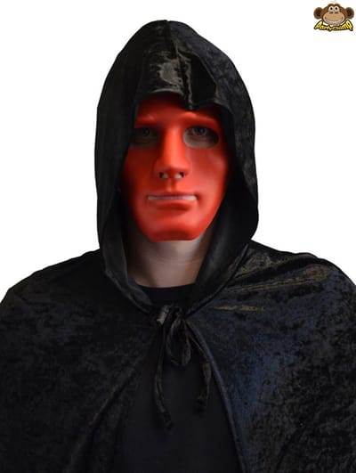 Partychimp Gezichtsmasker Voor Bij Carnavalskleding Heren Carnavalskleding Dames Carnaval Accessoires Carnaval - Rood - Plastic