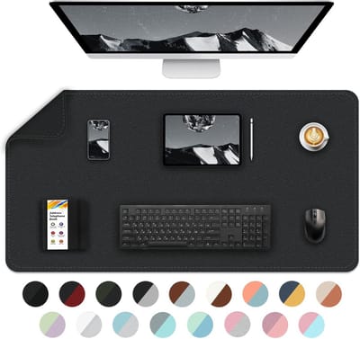 Extra Grote Dubbelzijdige Bureaumat (90x43 cm) - Waterdicht Tafelbeschermer en Desk Pad voor Muis en Toetsenbord