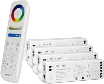 5-in-1 Slimme LED Strip Controller Set met 8-Zone Afstandsbediening