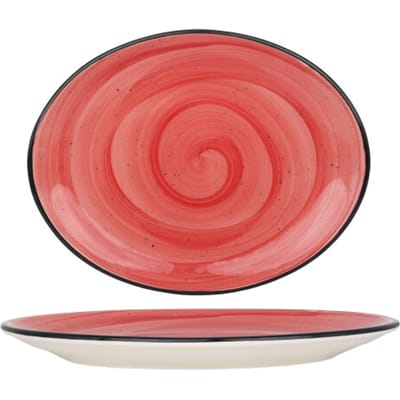 Bonna Serveerschaal - Aura Passion - Porselein - 31x24 cm - set van 2