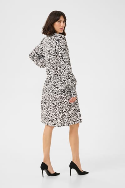 Jurk Loose fit white black