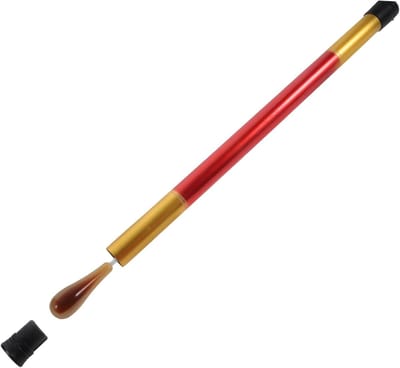 Dirigeerstok - Muziekgeleider Accessoire - Muziek Uitvoeren - Inclusief Opbergcilinder - 37.8 cm Lengte - Geel
