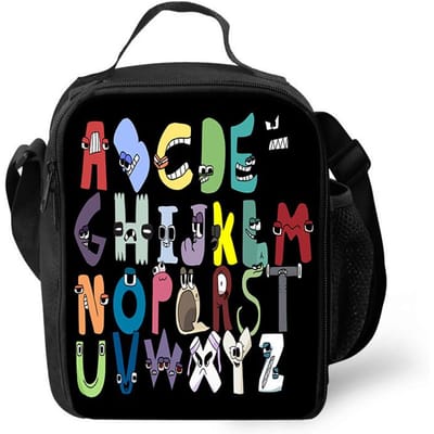 Geïsoleerde Lunchtassen Game Alphabet Lore Thermische Tas Lunchcontainer Lekvrije Tote Lunchbox Voedselopbergzakken