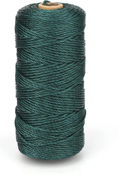 100 m groen nylon koord, 2 mm nylon touw, tuinkoord, knutselkoord, weerbestendig, scheurvast koord voor het tuinieren, ondersteunen van planten, camping, handwerk, knutselen