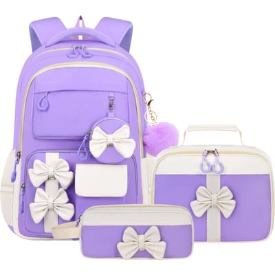 3 stuks/set modieuze rugzak voor school Meisjes Schattige Schoolrugzak met Lunchtas Etui Basisschool Middelbare School Student Boekentas