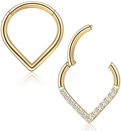 Dailygoody - Titanium neusring - Hypoallergene neusringen - Naadloos