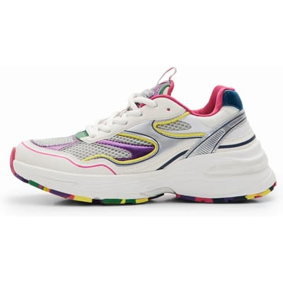 Moon Multicolor lage sneakers met veters