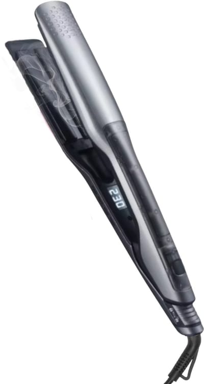 Stoom Stijltang - Steampod - Stoomstijltangs - Brede Platen - Steam Active Care - Stijltang 2 in 1 - Krultang - Styler - Stoomtechnologie - Grijs