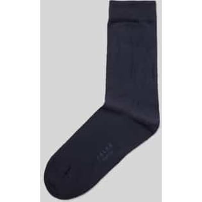 FALKE Family eenkleurig katoen sokken dames blauw - maat 35-38