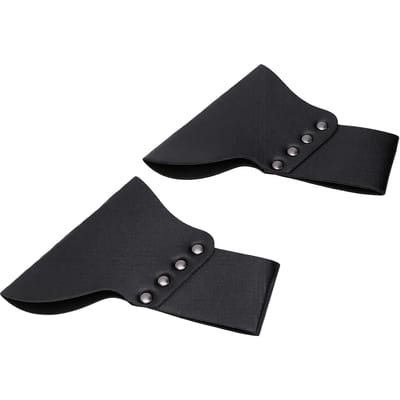 2 Stuks PU Leer Zwaard Schede Middeleeuws Zwaard Holster Verstelbare Taille Hanger voor Cosplay zwart