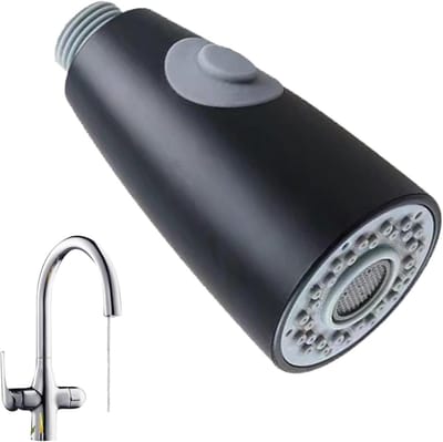 Uittrekbare Kraankop - Keukenkraan Sproeier Vervanging - Keukenverbetering - Twee Waterstanden - 20 mm Schroefdraad - Chroom