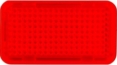 Toetssymbool Rood - Drukknop Symbool - Schakelaar Bedienen - Inbouw Model - Standaard Formaat - Rood