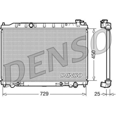 Radiator, motorkoeling DENSO DRM46029