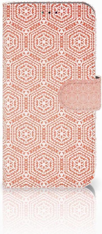 Samsung Galaxy A40 Telefoon Hoesje Pattern Orange