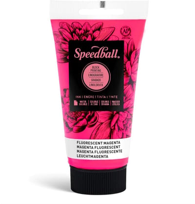 Water-soluble bloc printing ink fluo magenta- Speedball