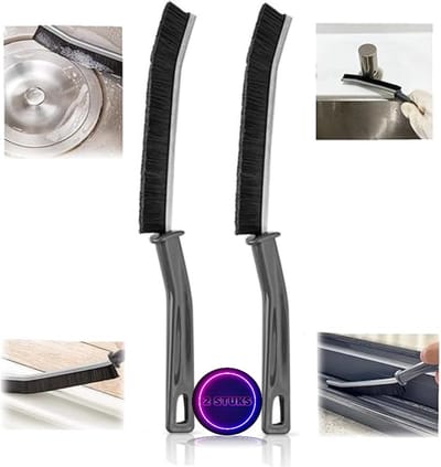Klikkopers® - 2 Stuks - Schoonmaakborstel - Schrobborstel - Schuurborstel - Spleetreinigingsborstel - Schrobber - Wasborstel - Reinigingsborstel - Handborstel - Spleetborstel Stuks