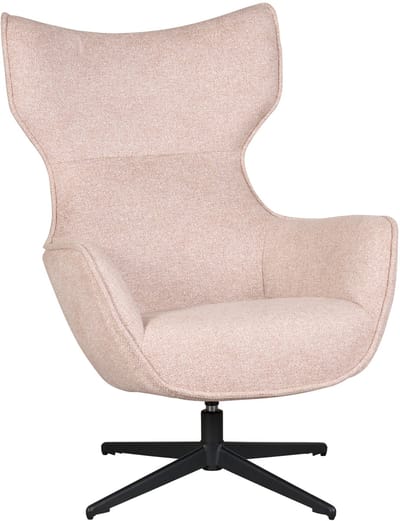 Cortes Fauteuil Zandkleur Stof Leo - 360° Draaibaar - Modern Design