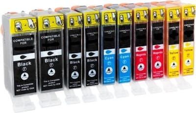 Merkloos huismerk - Inktcartridge - Alternatief voor de Canon 2x CLI-525BK + 2x CLI-526BK + 2x CLI-526C + 2x CLI-526M + 2x CLI-526Y inktcartridge multipack huismerk
