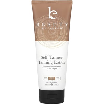 Beauty By Earth, Self Tanner Tanning Lotion, Medium to Dark, 7.5 fl oz (222 ml) beige
