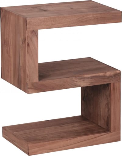 Gate39 - Mumbai S-vorm Sidetable - Lichtbruin