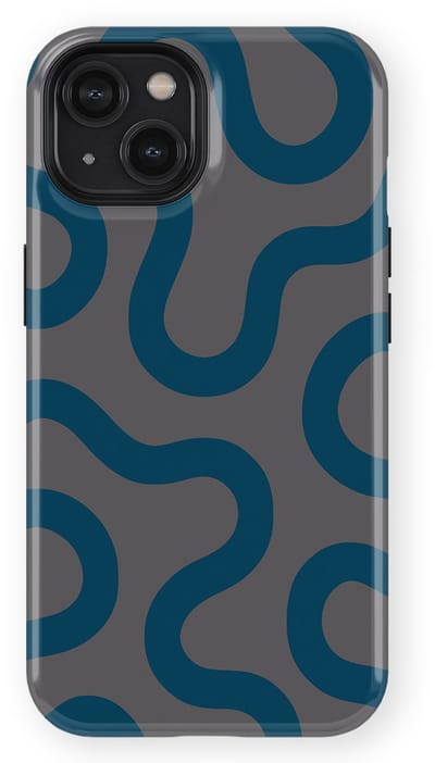 DripCase Motion Flow Tough Hoesje geschikt voor iPhone 14 | Backcover met Mag | Trendy Design | Valbescherming | Shadow Waves