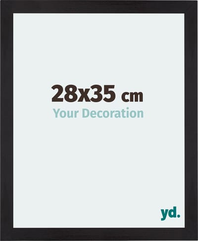 Your Decoration - Fotolijst 28x35 cm - MDF - Zwart Houtnerf - Mura