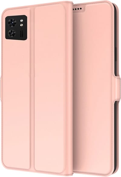 Coverup Hoesje - Geschikt voor Motorola Edge 40 Pro Hoesje - Coverup Folio Book Case - Rose Gold