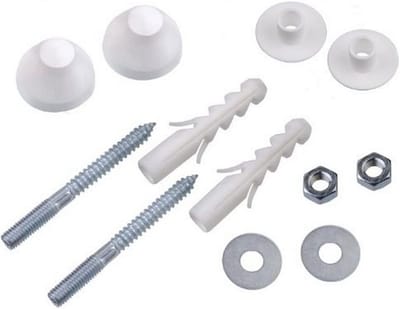 Urinoir Aansluiting M10 x 100 mm met Dop, Wit voor Complete Toiletinstallatie