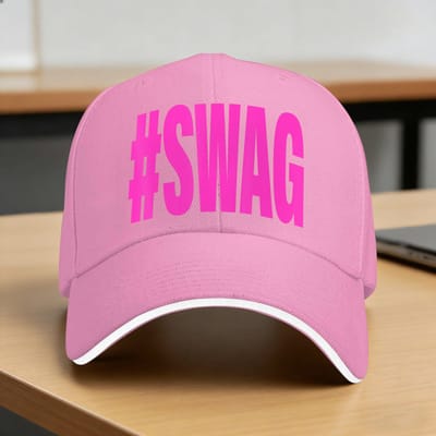 T-shirt Hashtag Swag B0Gl6Sljyn Casquette de baseball décontractée Chapeau de camionneur d'extérieur pour la salle de sport Chapeau d'été résistant au soleil pour femmes et hommes Casquettes de baseball amusantes Y2K One Size purple