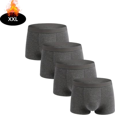 Nivard Onderbroeken Heren - Boxershort - Ondergoed - Boxer - Underwear - Mannen - 4 Pack - Donkergrijs - XXL