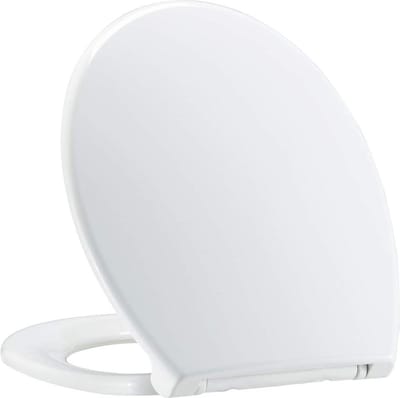 WC-bril 515208 - automatisch sluitend - afneembaar voor reiniging - wit - geschikt voor alle gangbare O-vormige toiletten.