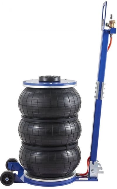 pneumatische krik Triple Bag Air Jack 5T, Triple Bag Air Jack 140-470 mm hefhoogte Bag Air Jack, 5 minuten Lift Air Jack Jack verstelbaar rood