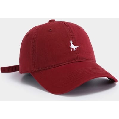 Geborduurde Wandelstok Kleine Vogel Diepe Top Gezicht Toont Kleine Baseballpet Veelzijdig voor Vrouwen Zonbescherming en Schaduw Baseballpet voor Mannen Adjustable brown