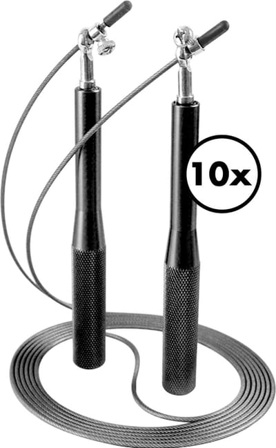10-pack Springtouwen Voor Volwassenen En Kinderen – Speedrope - Springtouw Verstelbaar - Skipping Rope - Touwtje Springen