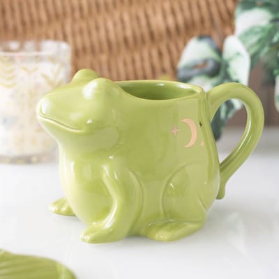 Something Different - Luna Frog Shaped Mok/beker - Groen